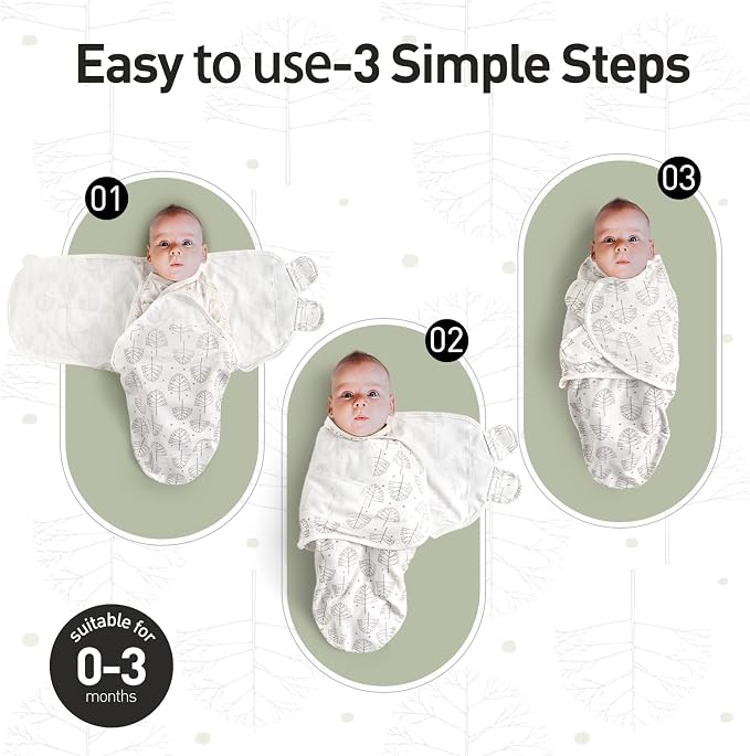 GLLQUEN BABY Swaddles for Newborns 0-3 Months, Adjustable & Easy Fastener | - Image 7
