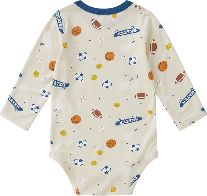 pureborn Baby Girls Boys Bodysuit Super Soft Cotton Romper 0-24 Months | - Image 2