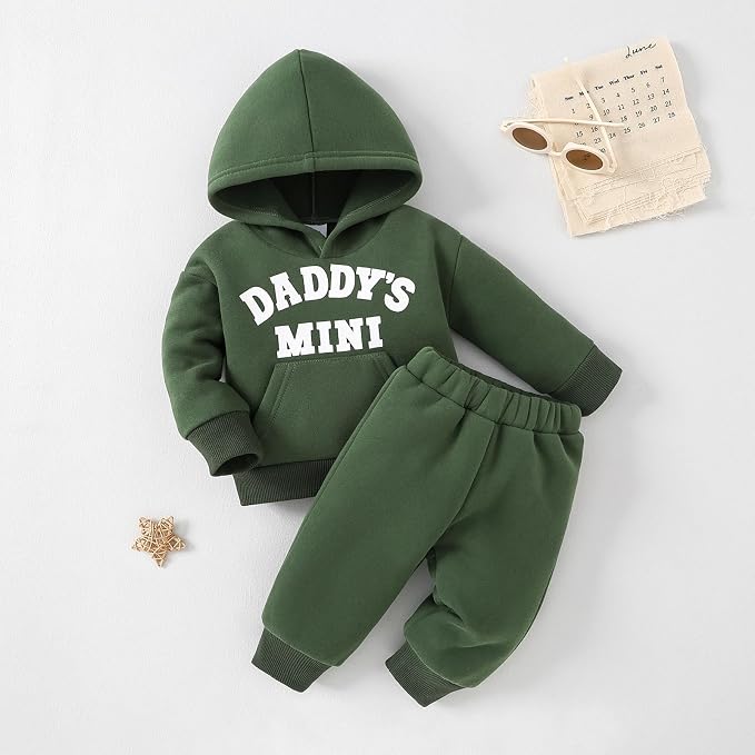 Toddler Baby Boy Fall Clothes Long Sleeve Hoodie Sweatshirts Pants Set Infant - Image 2