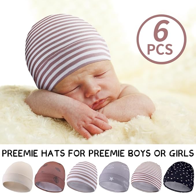 Newcotte 6 Preemie Hats - Image 3