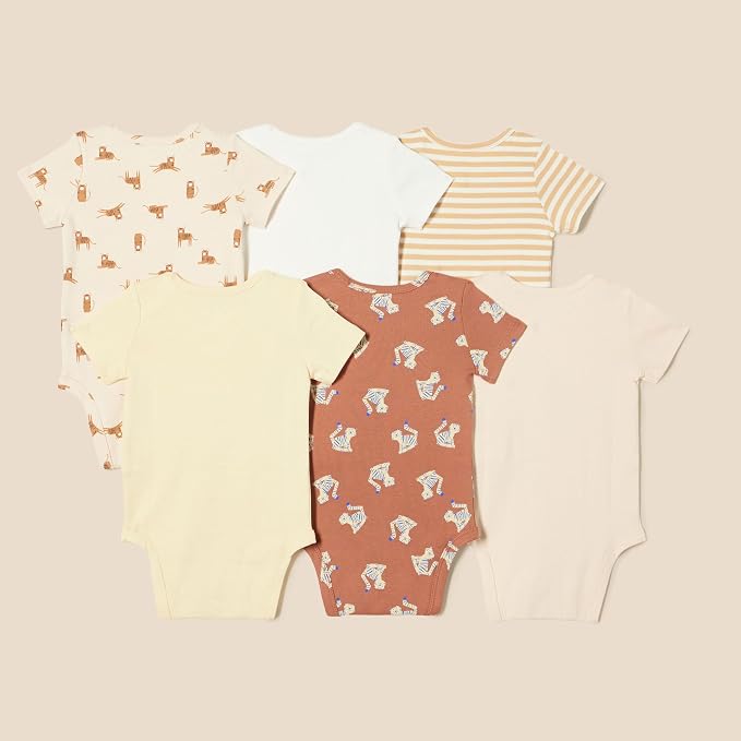 Amazon Essentials Unisex Babies' Short-Sleeve Bodysuits - Image 3