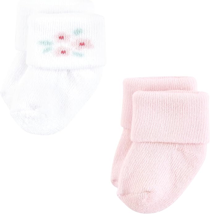 Hudson Baby Baby 8-pack Cotton Rich Newborn and Terry Socks - Image 4