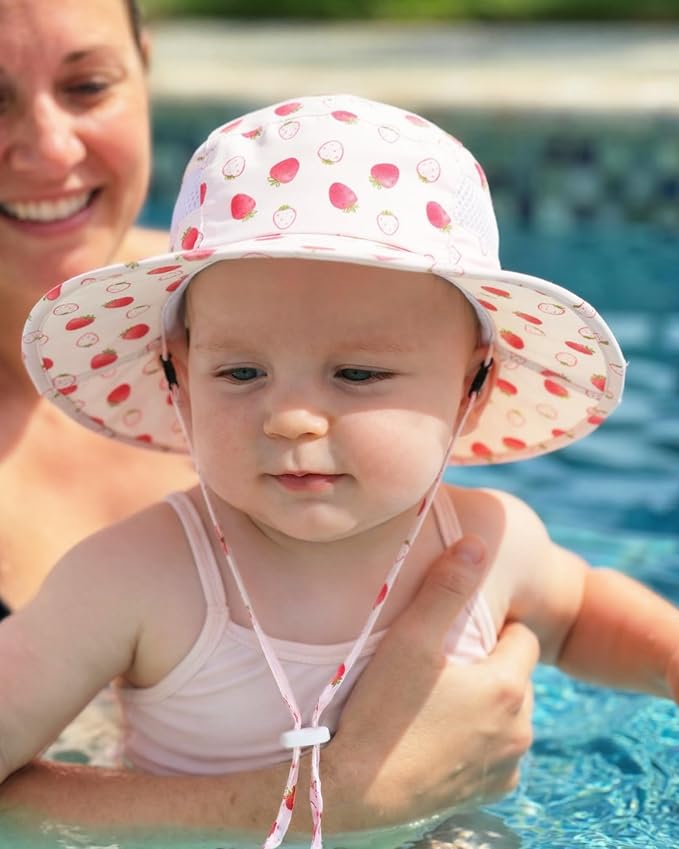 HONGTEYA 2 Pack Baby Sun Hat Infant Toddler Boys Girls Sun Protection Bucket - Image 5
