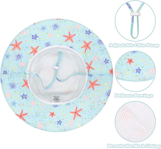 Sarfel Baby Sun Hat Summer Baby Boy Hats UPF 50+ Sun Protection Toddler Hat - Image 2