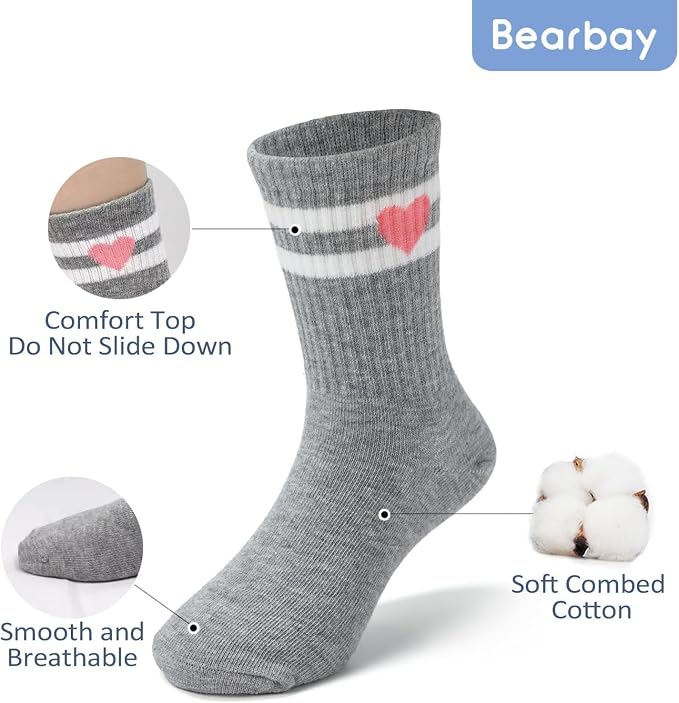 Baby Toddler Essentials Non-Slip Crew Socks - Image 4