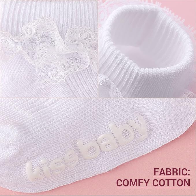 DRESHOW BQUBO Baby Girls Toddler Anti Slip Socks - Image 5