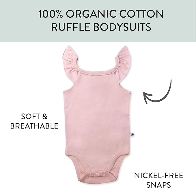 HonestBaby Multipack Sleeveless and Cami Bodysuits One-Piece 100% Organic Cotton - Image 2