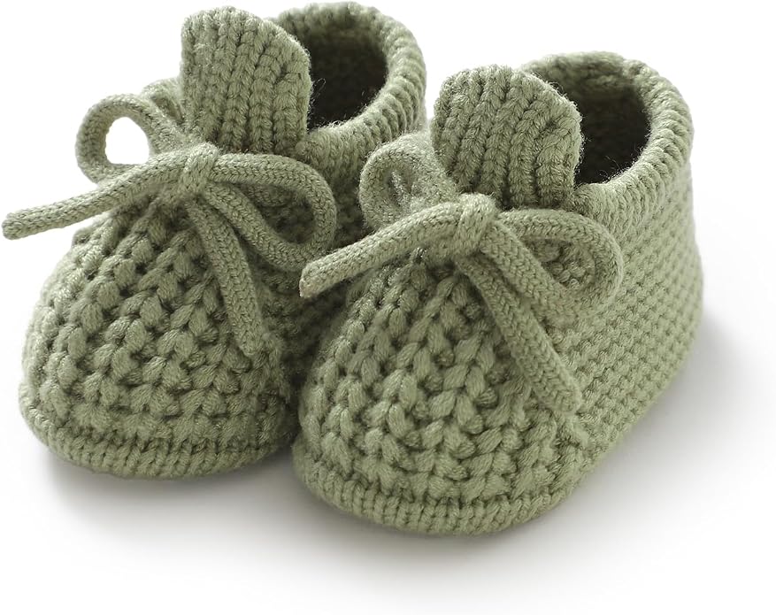 Baby Booties Newborn Baby First Shoes | Cozy Warm Knit Soft Booties by DovFanny