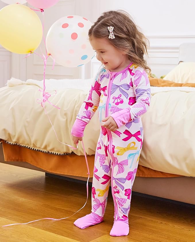 babee Reshinee Viscose Derived from Bamboo Baby Footie Pajamas Convertible - Image 3