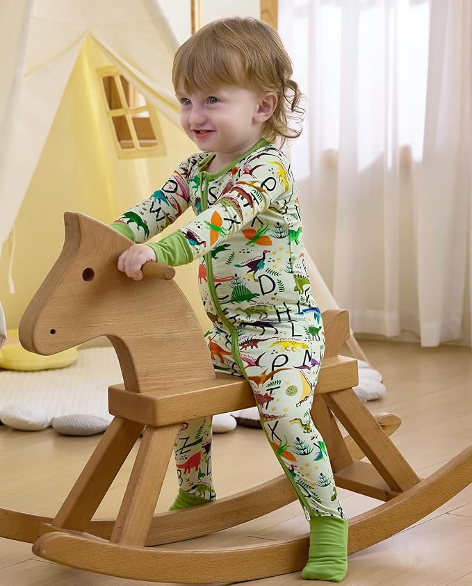babee Reshinee Bamboo Viscose Baby Footie Pajama, Zipper Sleeper Boys Girls | - Image 9