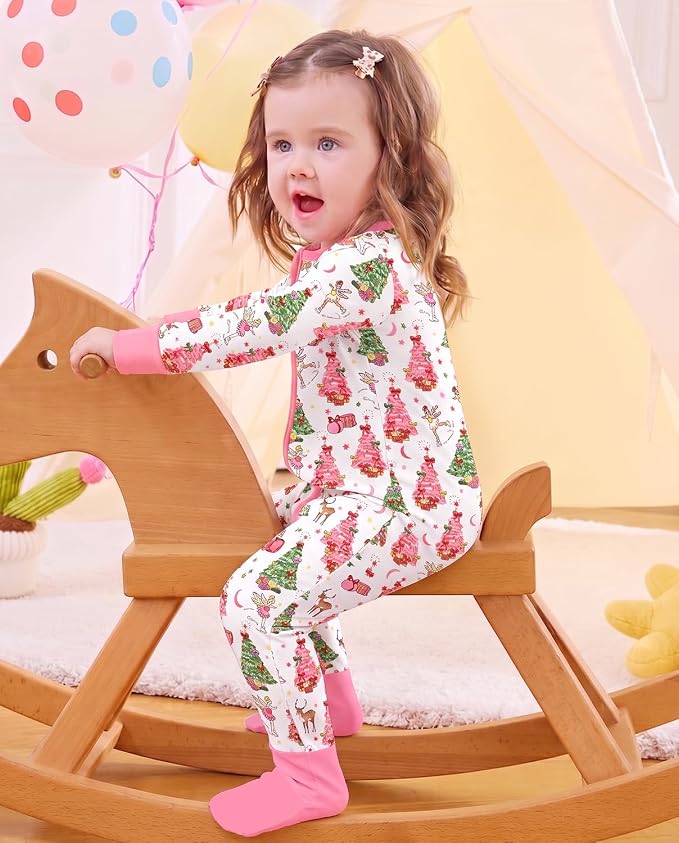 babee Reshinee Viscose derived from bamboo Baby Pajamas Convertible Footie - Image 3