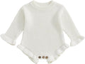 Mubineo Baby Girl Fall Winter Clothes Basic Plain Cute Sweater Romper Outfit by Mubineo