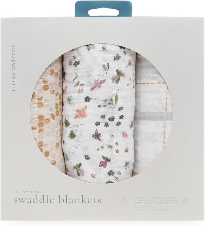 Little Unicorn Muslin Swaddle Blanket - Image 9