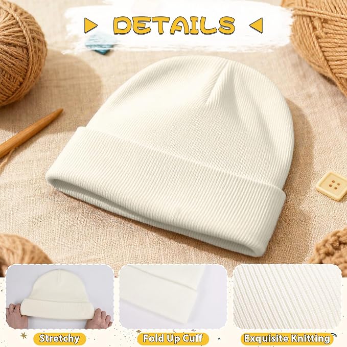 ZOORON Toddler Beanie Baby Kids Beanies Warm Winter Hat Knit Skull Cap - Image 5