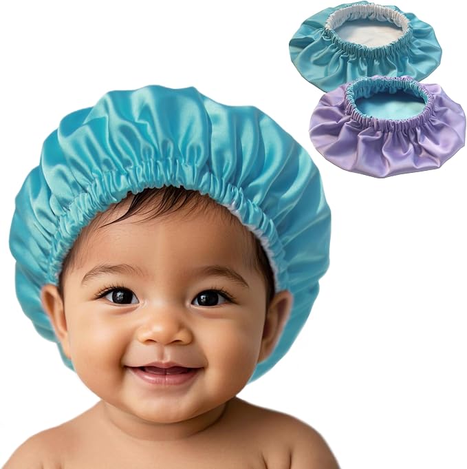 AKISS Baby Infant Newborn Toddler Satin Silk Hair Bonnet Cap by AKISS