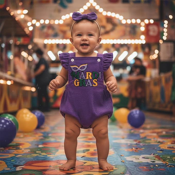 YINGISFITM My First Halloween Baby Girl Outfit Newborn Pumpkin Bubble Romper - Image 2