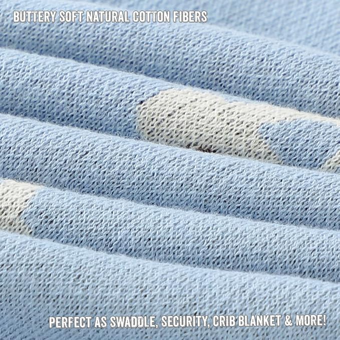 Baby Blanket for Boys 100% Cotton Buttery Soft Cozy Receiving Swaddle Stroller - Image 5