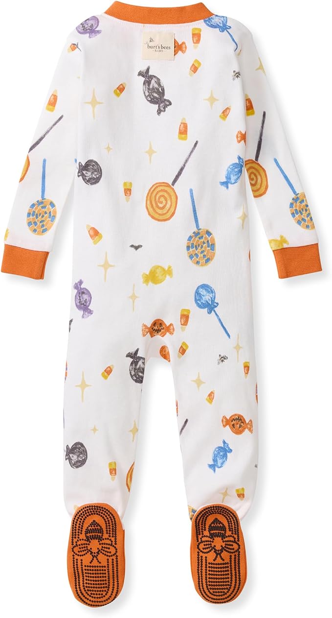 Burt's Bees Baby Boys Organic Cotton, Snug Fit Footed Sleeper Pajamas | - Image 2