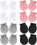 BQUBO Newborn Infant Toddler Mittens No Scratch Cotton Elastic Wrist Gloves by DRESHOW