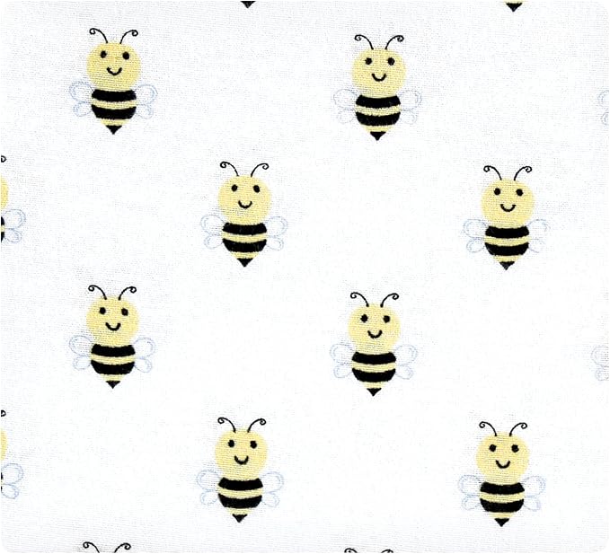 Hudson Baby Unisex Baby Cotton Flannel Receiving Blankets, Daisy Bee, One Size - Image 3