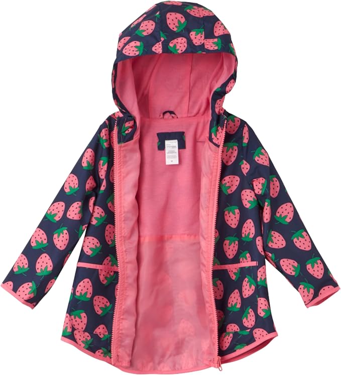 Simple Joys by Carter’s Baby Girls Rain Jacket Raincoat Water-Resistant Hooded - Image 2
