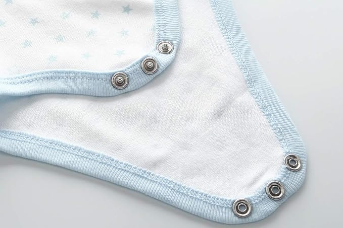 Kiddiezoom Baby Bodysuit Newborn Short Sleeve baby One-Piece Cotton 5-Pack baby - Image 4