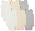 Amazon Essentials Unisex Babies' Sleeveless Cotton Rib Bodysuits by AmazonEssentials