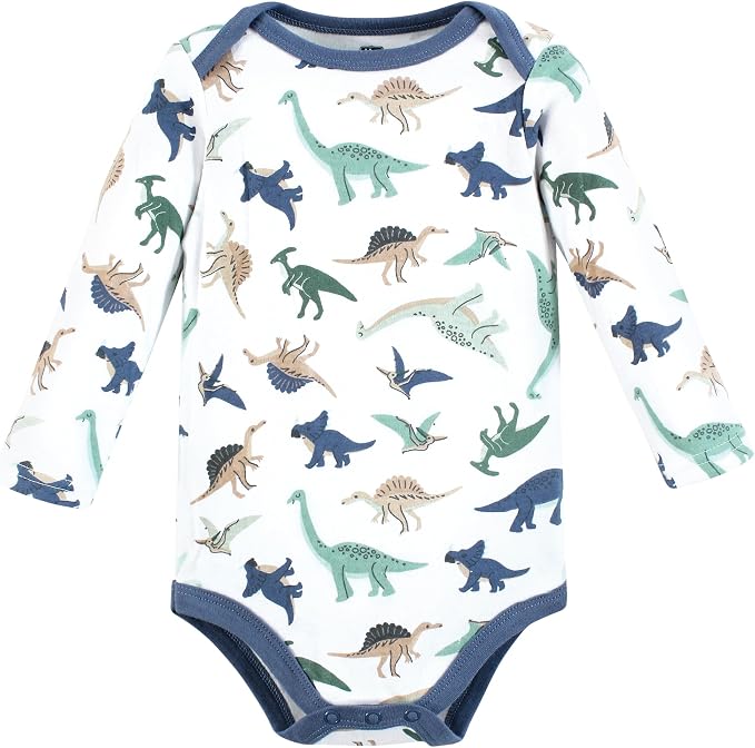Hudson Baby baby-boys Cotton Long-sleeve Bodysuits 3-pack - Image 4