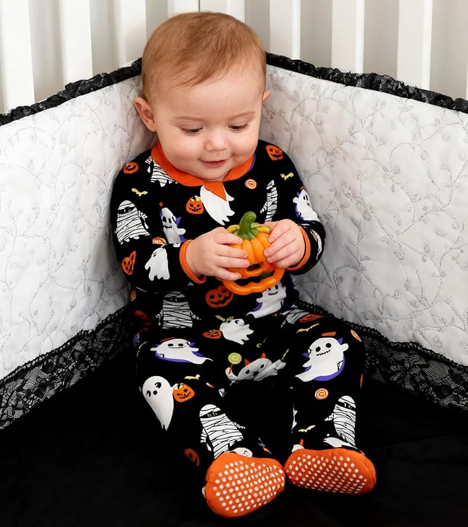 uideazone Baby Girls Footed Pajamas, Zip Sleeper - Image 4
