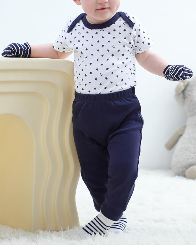 Baby Bodysuit and Pant Set Cotton Ribbed Mix Infant Girl Clothes | Unisex - Image 6