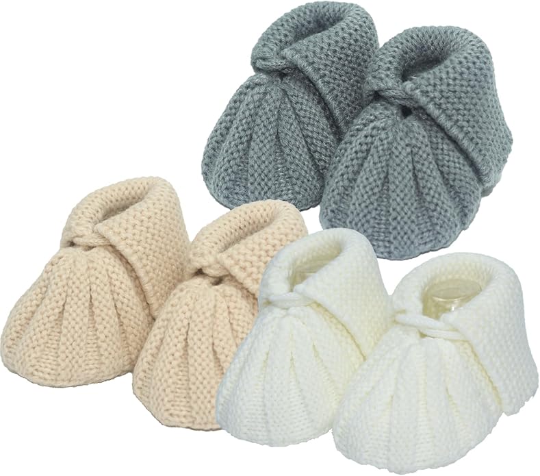 Baby Booties Newborn Soft Knit Sock Shoes by Czinynr