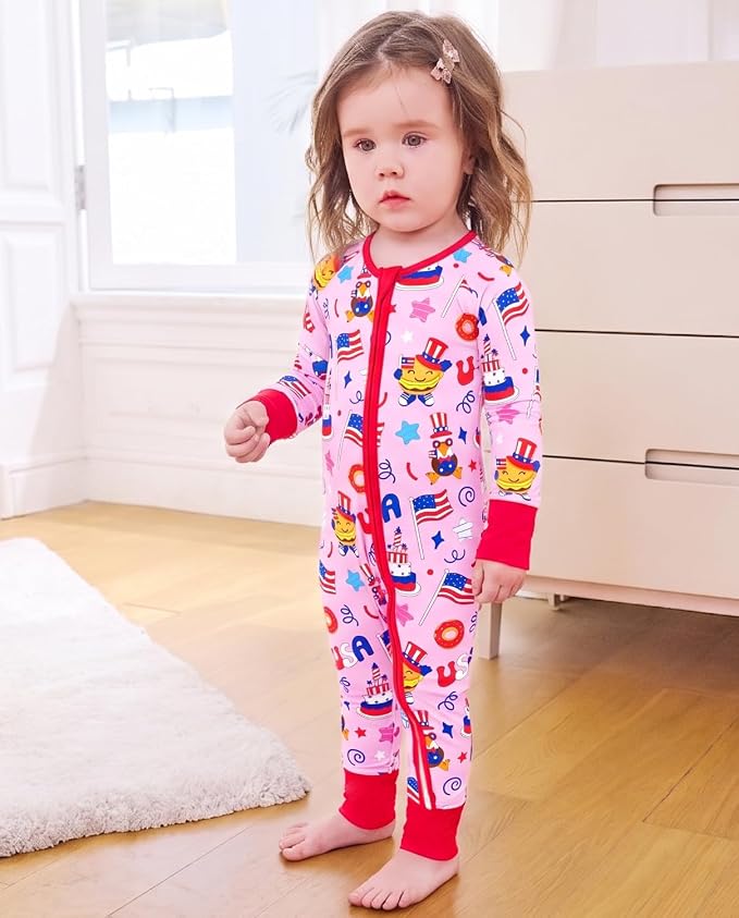 babee Reshinee Viscose Derived from Bamboo Baby Footie Pajamas Convertible - Image 9