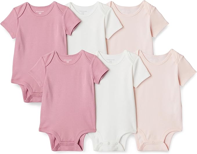 Amazon Essentials Unisex Babies' Short-Sleeve Bodysuits by AmazonEssentials