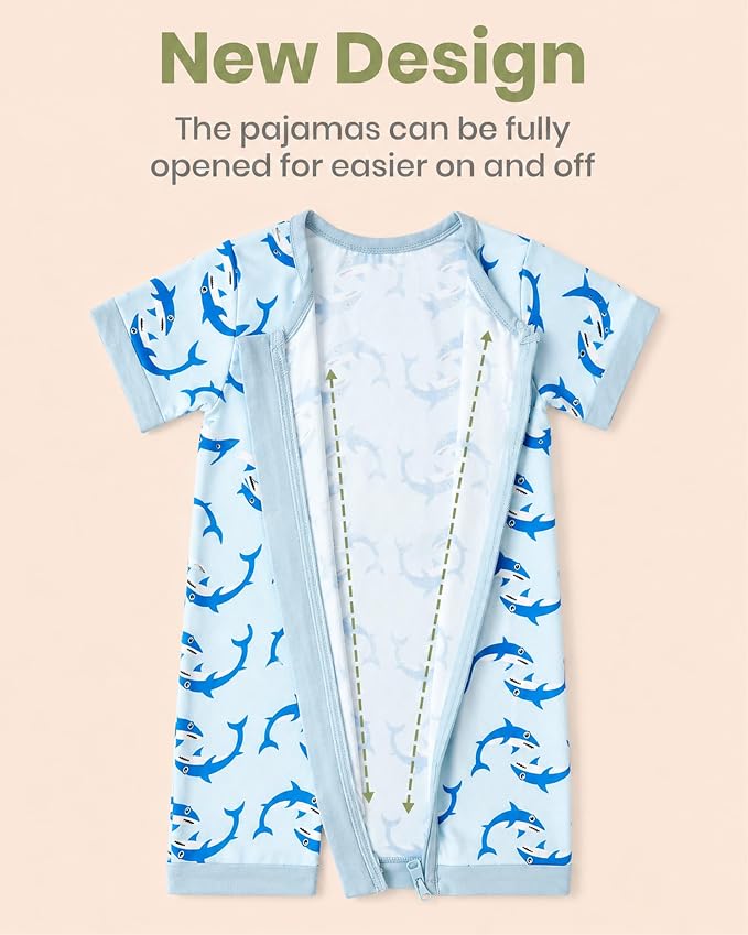 OPAWO Bamboo Sleepers for Baby Boy Pajamas Bamboo Pajamas Baby Romper 0-24M | 2 - Image 7