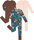 Jimonda Unisex Baby Zipper Footies Pajamas 3-Pack by JimondaBaby