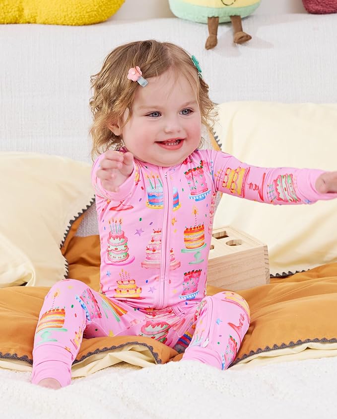 babee Reshinee Viscose Derived from Bamboo Baby Footie Pajamas Convertible - Image 8