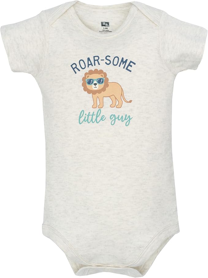 Hudson Baby Unisex Baby Cotton Bodysuits 5-pack - Image 3