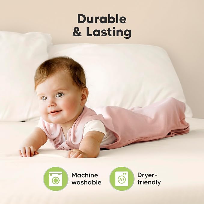 2-Pack Organic Baby Sleep Sacks, 100% Cotton 0.5TOG - Image 8