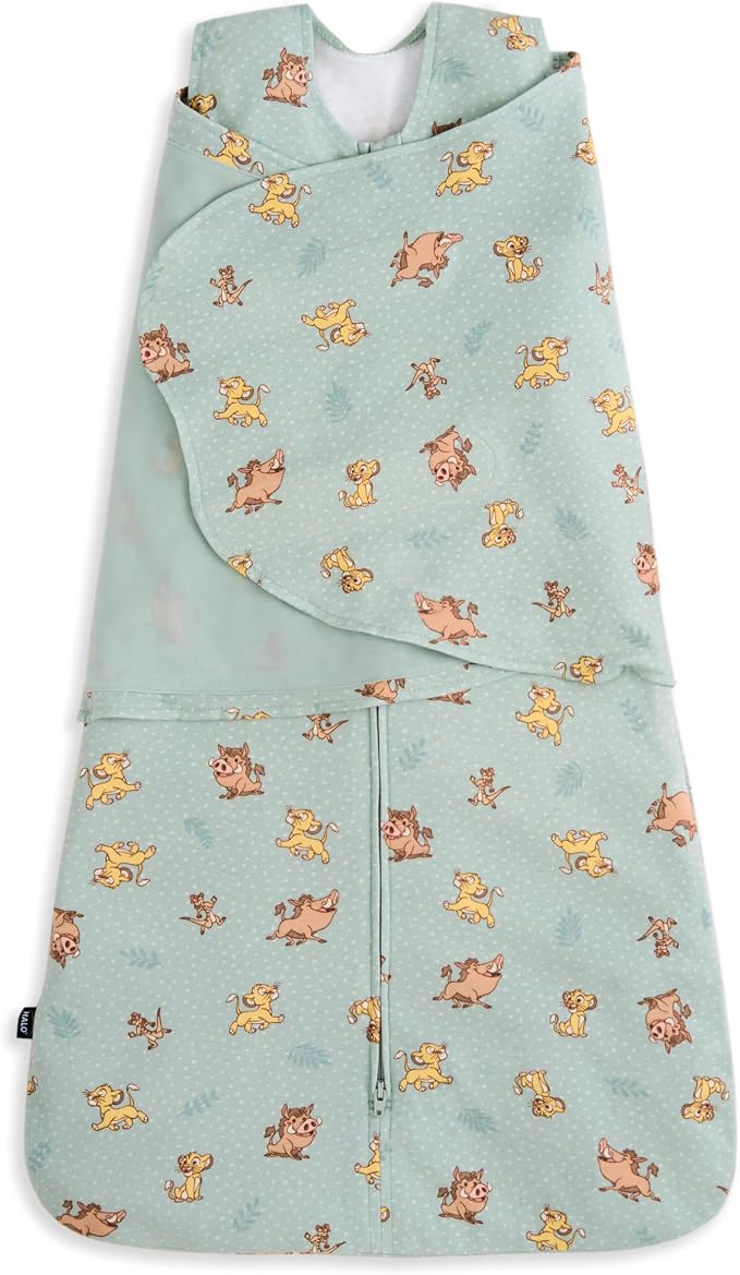 HALO 100% Cotton Sleepsack Swaddle, 3-Way Adjustable Wearable Blanket, TOG 1.5 by HALO