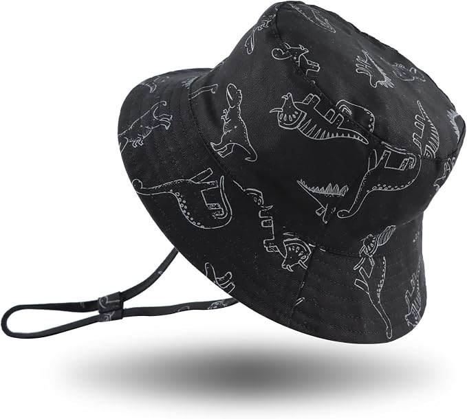 JANGANNSA Dinosaur Baby Boys Sun Hat Cotton Toddler Girls Bucket Hats Summer by JANGANNSA