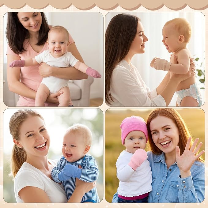 Geyoga 24 Pairs Newborn Baby Mittens No Scratch - Image 7