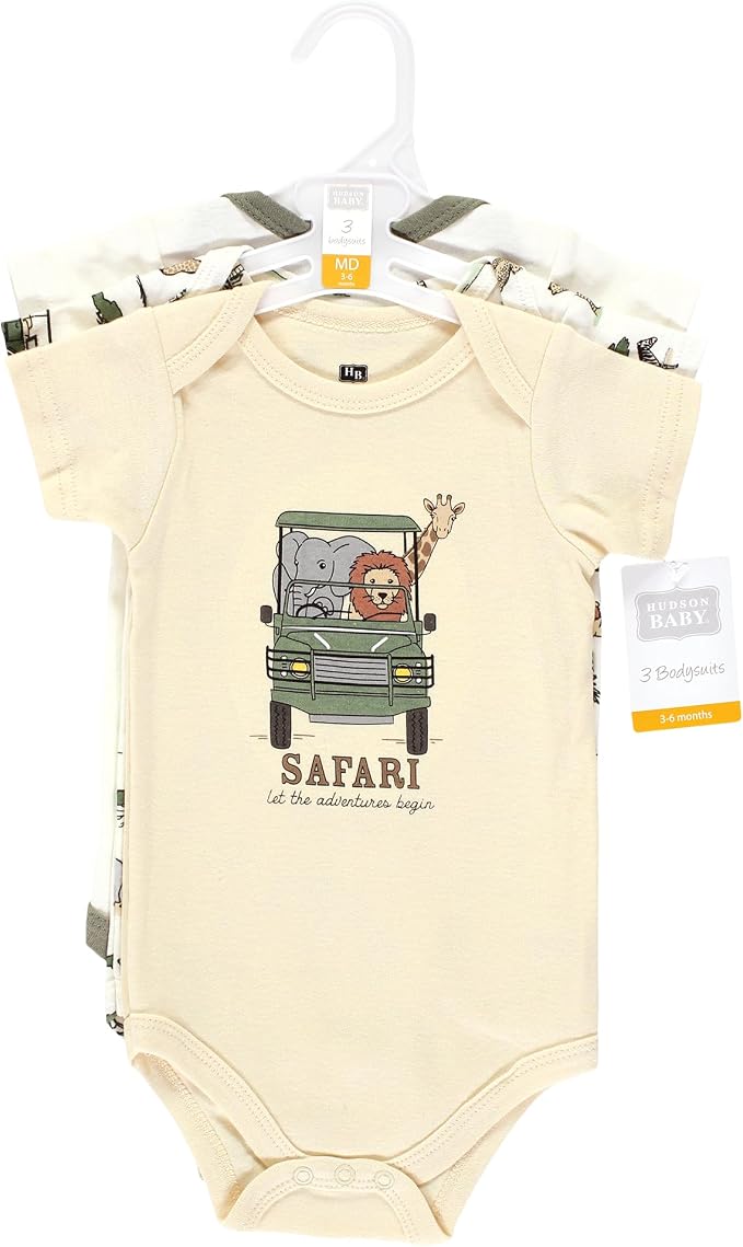 Hudson Baby Unisex Baby Cotton Bodysuits - Image 2