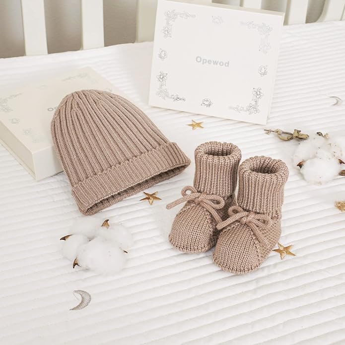 Baby Booties & Hat Set Newborn First Walkers - Image 3