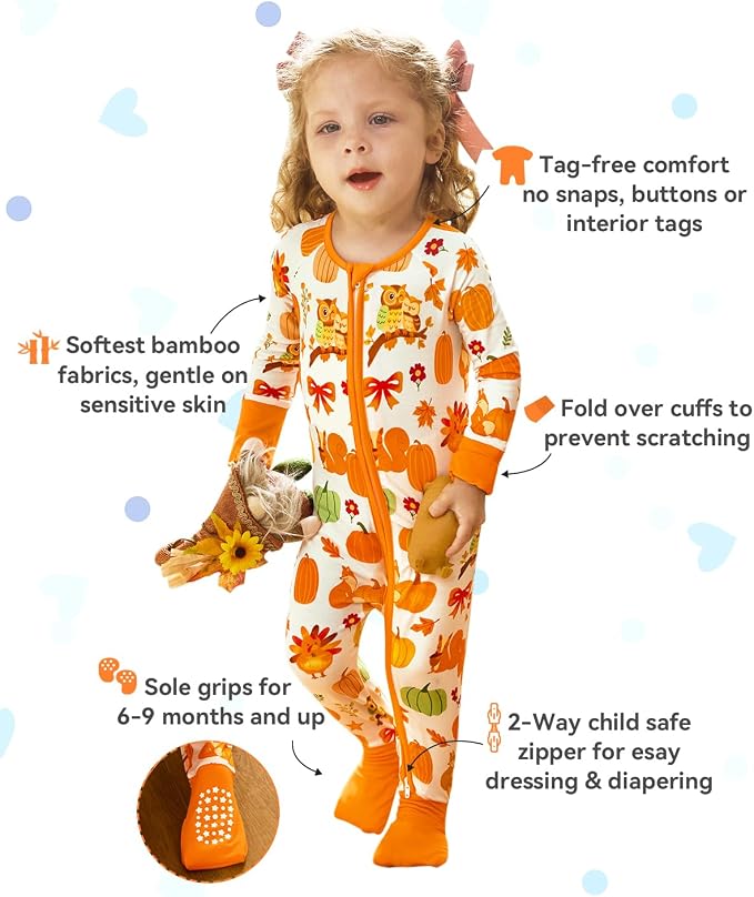 babee Reshinee Viscose Derived from Bamboo Baby Footie Pajamas Convertible - Image 2