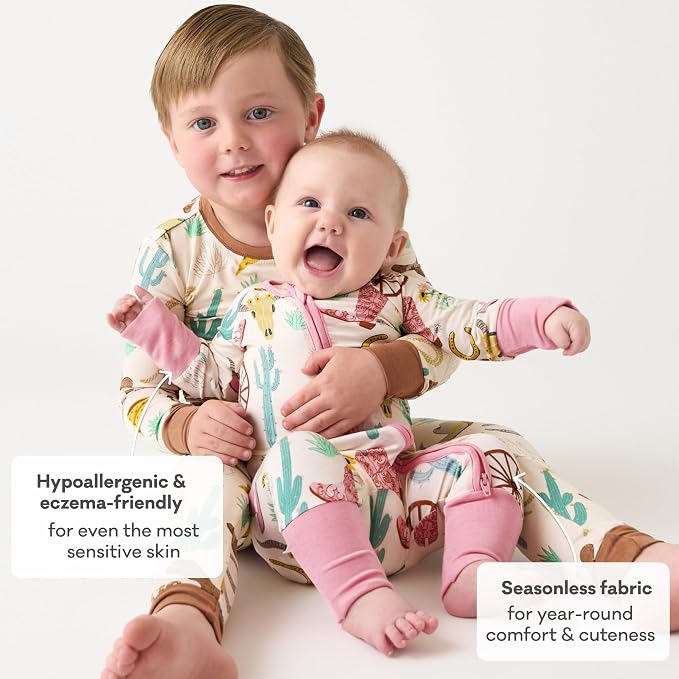 Little Sleepies Pajamas for Baby Boys & Girls, Viscose from Bamboo Baby Pajamas - Image 6