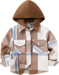 YOUNGER STAR Toddler Kids Boys Girls Flannel Hooded Plaid Shirt Button Baby Red by YOUNGER+STAR