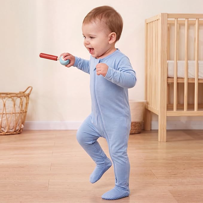 Okayinn BubblePanda Rayon Made From Bamboo Baby Pajamas Long Sleeve Months - Image 2