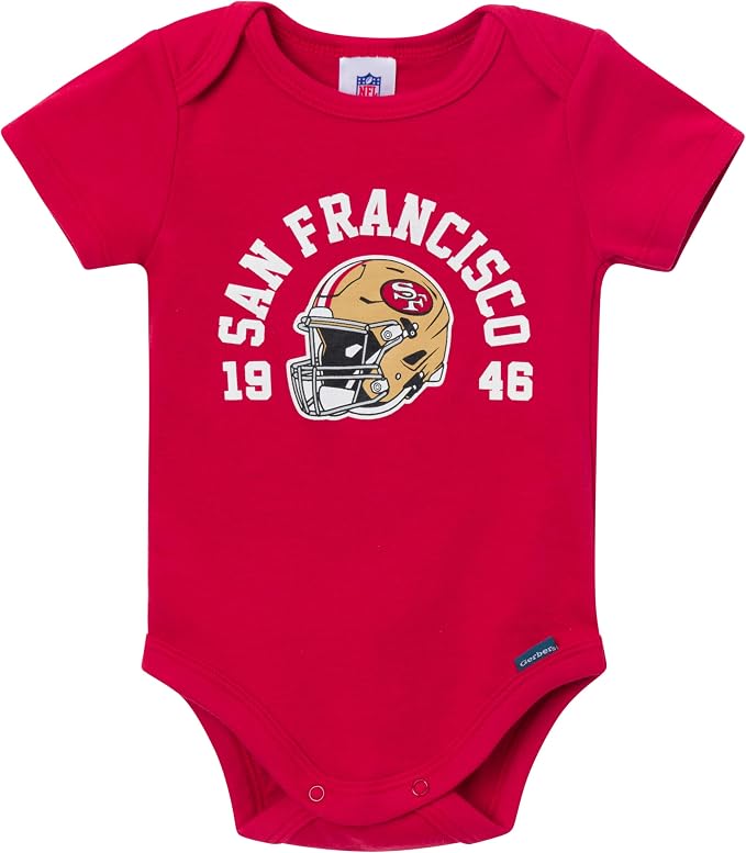 Gerber NFL Baby Boys 3-Pack Onesie Bodysuit - Image 2
