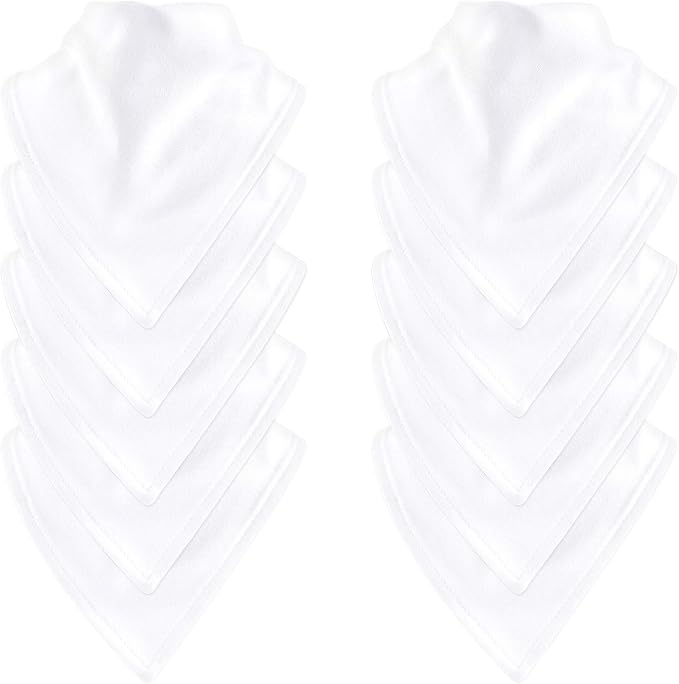 Luvable Friends Unisex Baby Cotton Bandana Bibs - Image 2