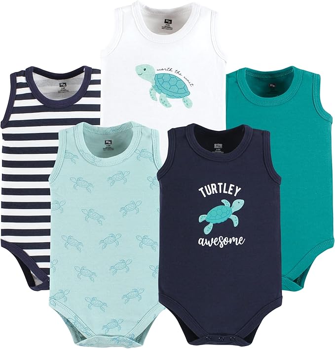 Hudson Baby Unisex Baby Cotton Sleeveless Bodysuits by HudsonBaby